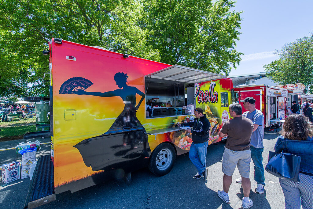 image of food truck festival